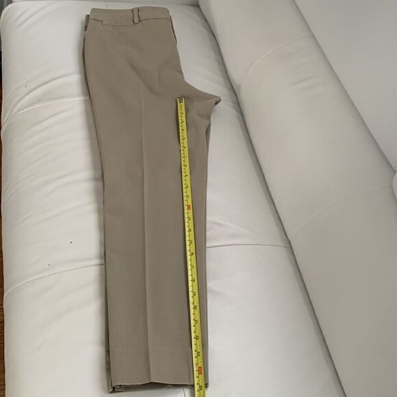 Crew & Ivy Stretch Cotton Blend Beige Women’s Pants Size 12 - Picture 5 of 10